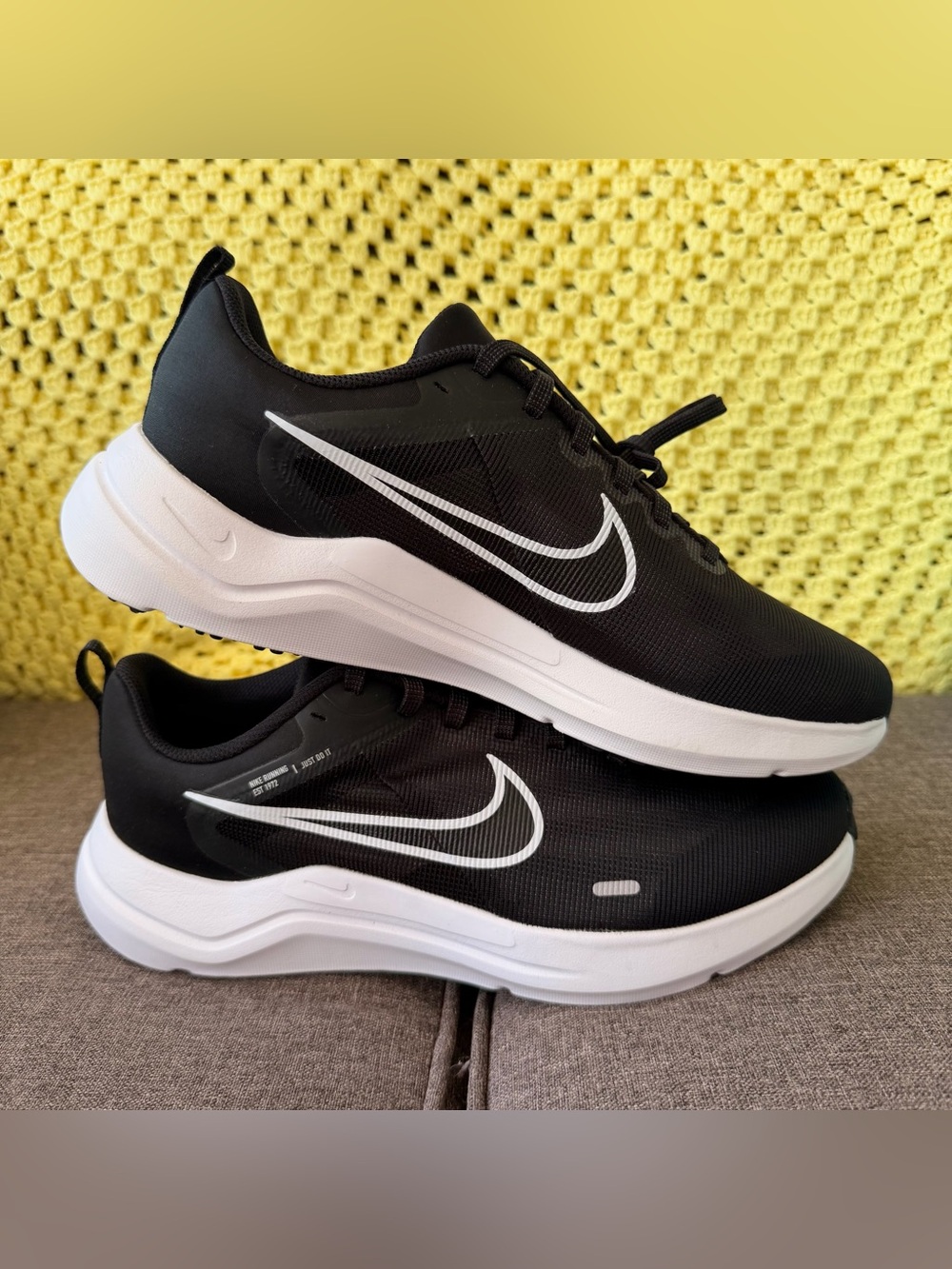 Nike Men's Downshifter 12 Black White Extra Wide DM0919-001 Sz Men's 9.5 Wmn 11